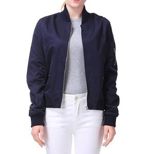 Miya Classic Flight Short Bomber Jacket